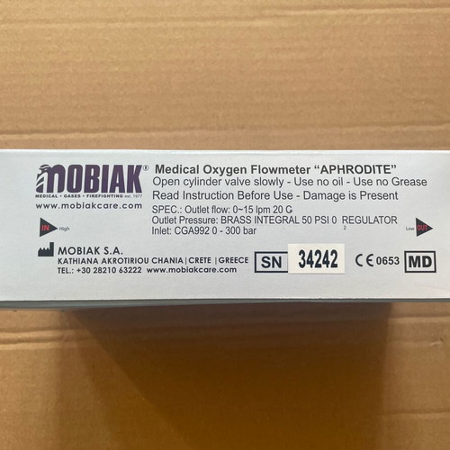 Mobiak Aphrodite 3lt oxygen therapy cylinder with flowmeter