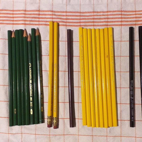 Faber collectible pencils like new, set of 36 pieces