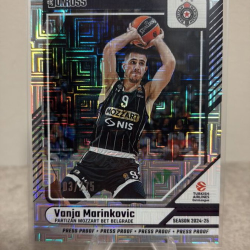 Vanja Marinkovic Press Proof Purple Donruss Euroleague Basketball Card 2024/25 new