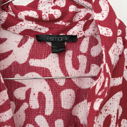 Esmara red dress with white details like new, size M