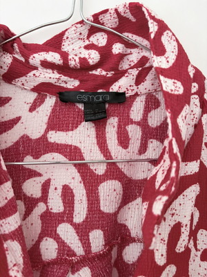 Esmara red dress with white details like new, size M