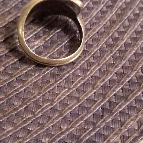 Silver ring thick, beautiful