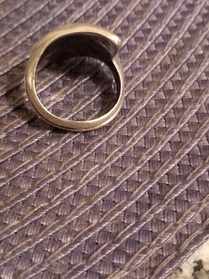 Silver ring thick, beautiful
