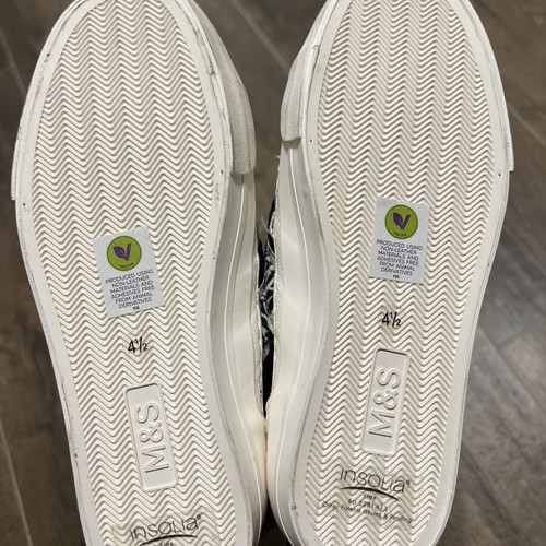 Marks & Spencer sneakers size 36, black and white