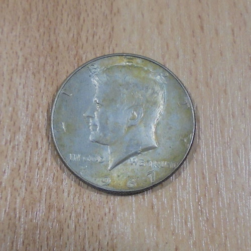 Silver Half Dollar 1967 with J.F.K. used