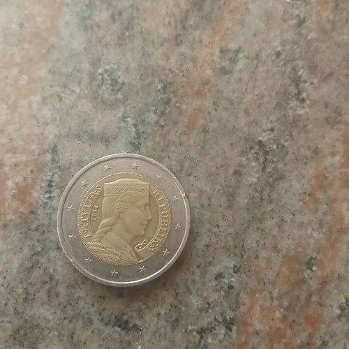 Commemorative 2 euro coin used