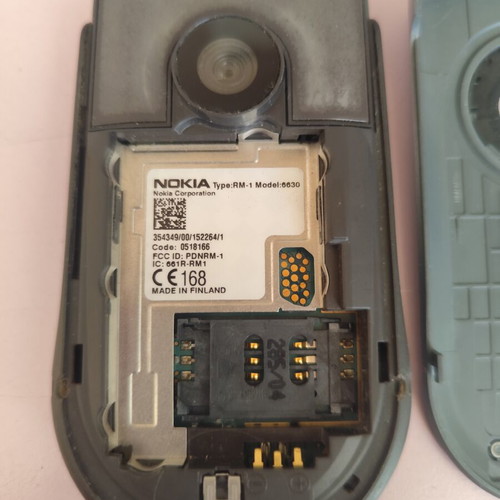 Nokia 6630 used mobile phone without charger and battery with memory card
