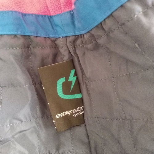 Emerson women's jacket like new with fleece lining, blue and pink