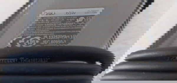 Dell Φορτιστές Laptop 65W 19.5V 3.34A με Αποσπώμενο Καλώδιο Τροφοδοσίας