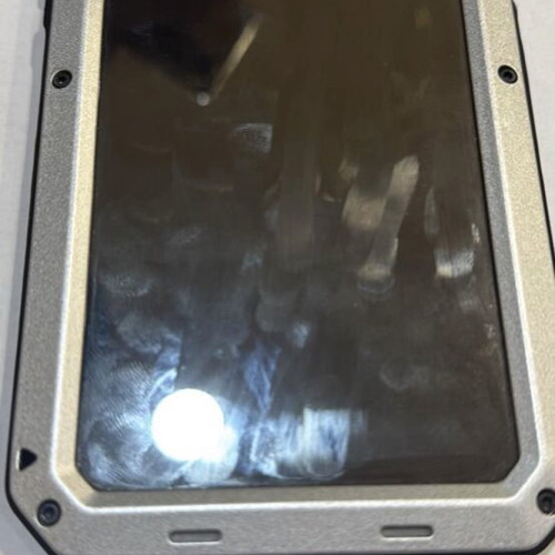 iPhone 12 Pro Max with metal case