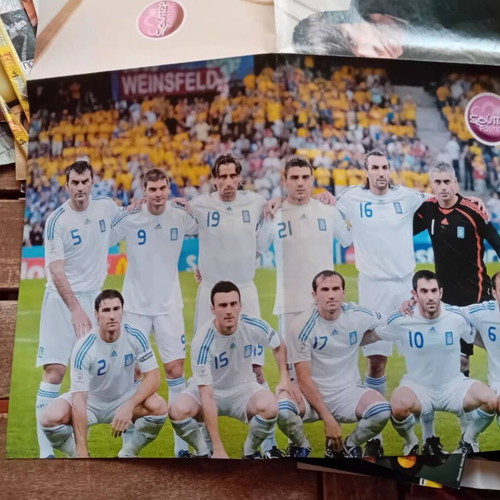 Greece National Football Team Poster like new, collectible