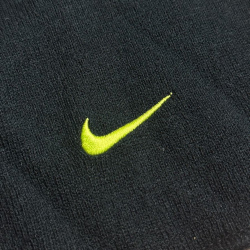 Black Nike scarf with yellow logo new