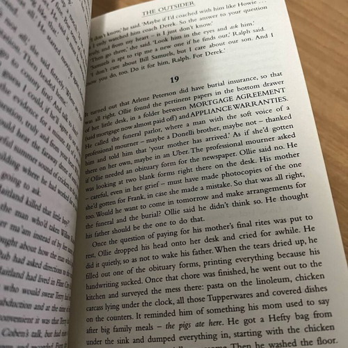 The Outsider Stephen King used, English