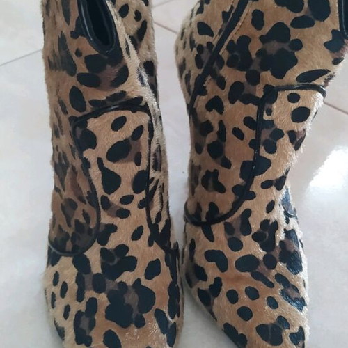 Alessandra Paggioti leather cowboy ankle boots 39 new