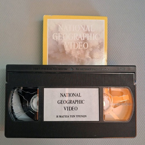 National Geographic Magic of Trains VHS dubbed, like new