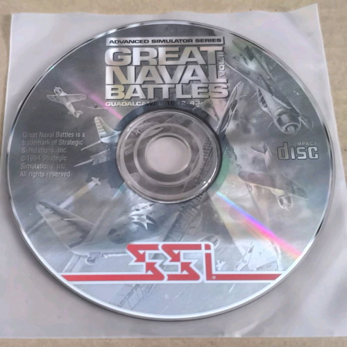 Great Naval Battles Vol.II Guadalcanal 1942-43 PC CD-ROM like new