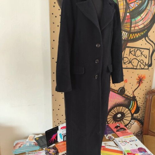Classic women's black coat size S