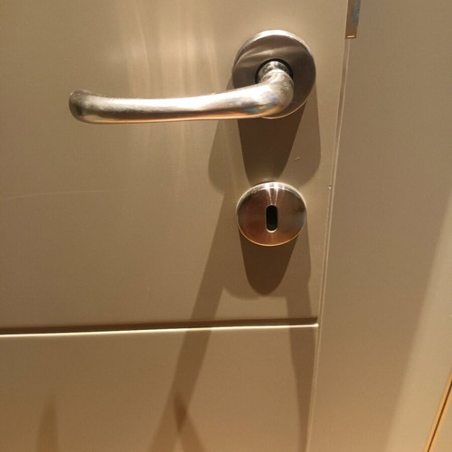 Inox door handle like new, 1 pair