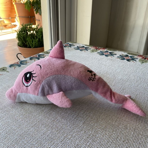 Plush dolphin 32 cm like new, soft texture
