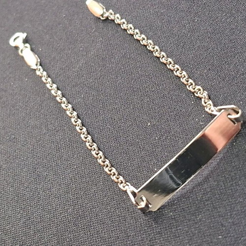 White gold baptism bracelet 14 carat new