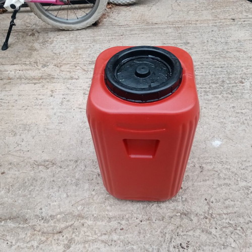 Plastic container 20 liters with handles, square, food safe