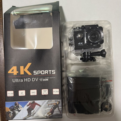 4K Ultra HD action camera, water resistant, 16 megapixels