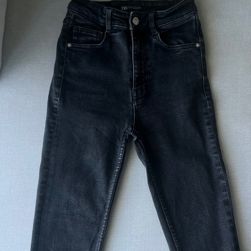 Zara skinny τζιν μαύρο, ψηλομέσο, σαν καινούργιο, μέγεθος XS