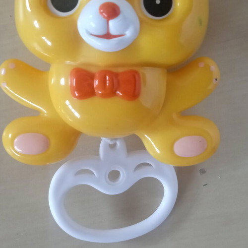Musical baby toy bear used, 12cm with pull string mechanism
