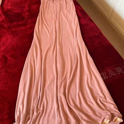 Women's long maxi dress new, sapio milo color with beige lining, size Medium