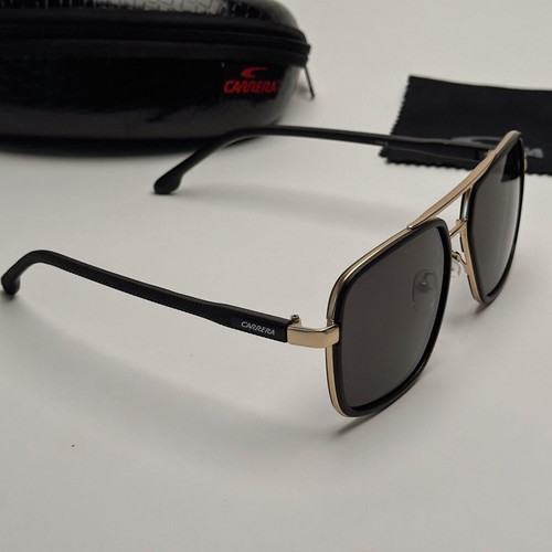 Carrera sunglasses new, rectangular lenses, UV400, gold and black