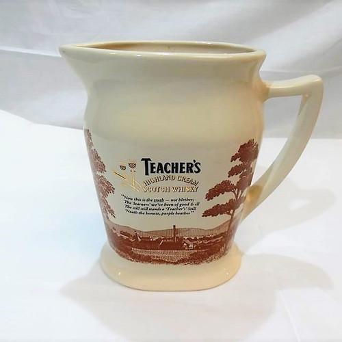 Promotional porcelain jug Teacher's Highland Cream Scotch Whisky in very good condition