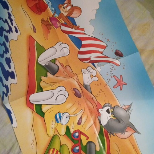 Tom and Jerry double-sided collectible poster 2004, new, 48x35