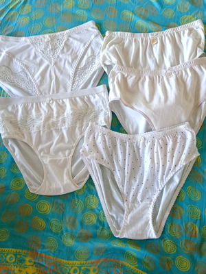 Women's white underwear pack XL-XXL new, 5 pieces