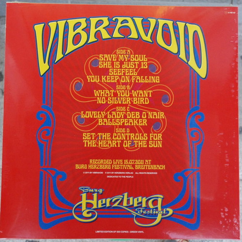 Vibravoid Burg Herzberg Festival 2011 LP new, green vinyl 2 discs