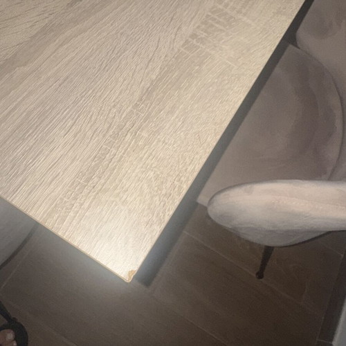 Dining table used, very sturdy, marble bought, without chairs