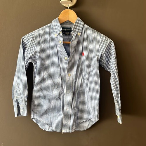 Ralph Lauren kids checkered shirt like new