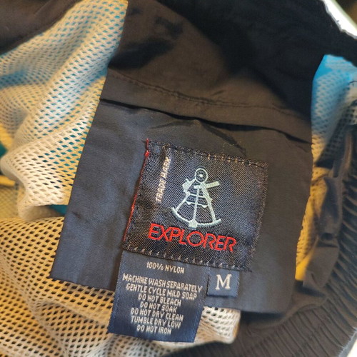 Explorer Sailing Gear men's swim shorts size M like new, turquoise