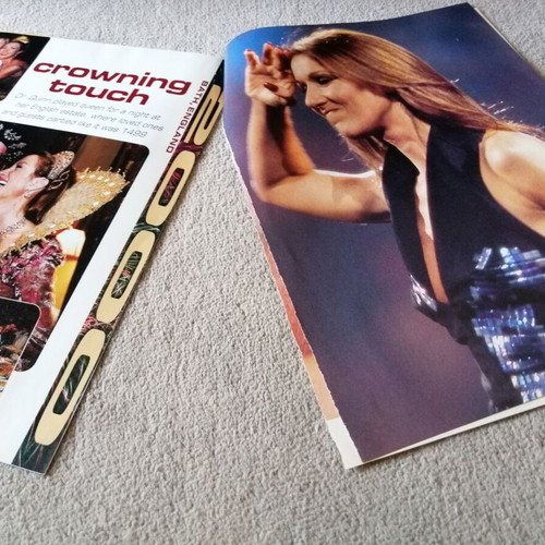Celine Dion magazine scrap from People 2000 used with wear