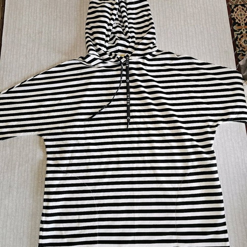 Marina Rinaldi blouse new, size Small, black and white