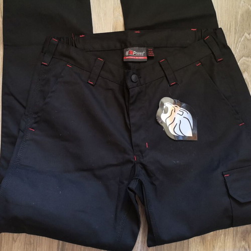 Power work pants new, size EU 50, black, L