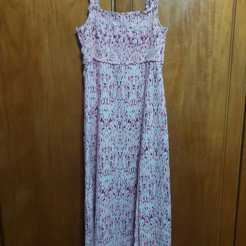 Zara summer dress like new, long with side slit, cotton and linen