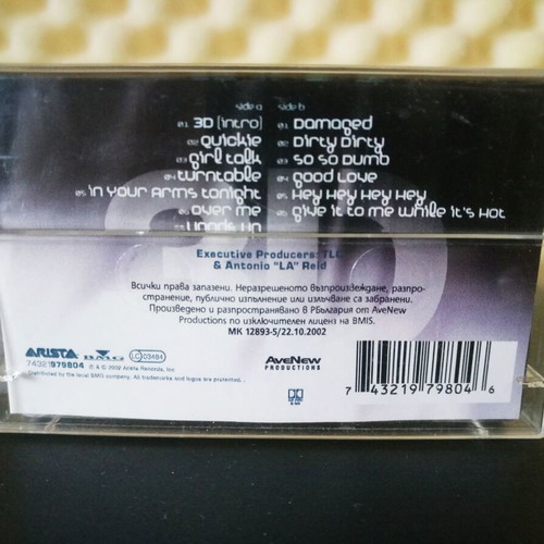 TLC 3D audio album used cassette tape