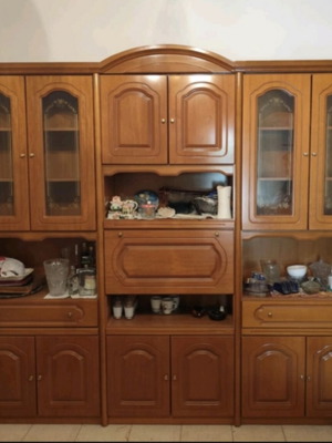 Wooden furniture, separable into three pieces