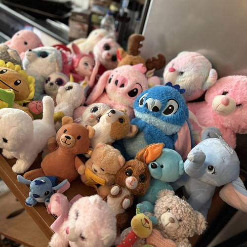 Plush toys used, large collection for kids and collectors
