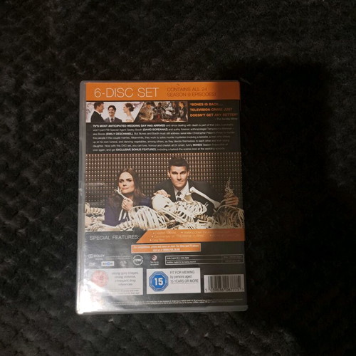 Bones The Complete Ninth Season DVD used, 6-disc set