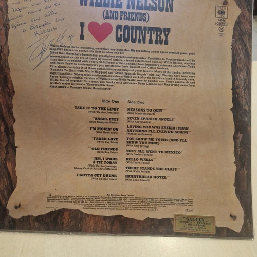 Willie Nelson (And Friends) Galaxy Country Series LP used