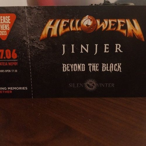 Helloween Hard Copy Ticket 2023 Release Athens New