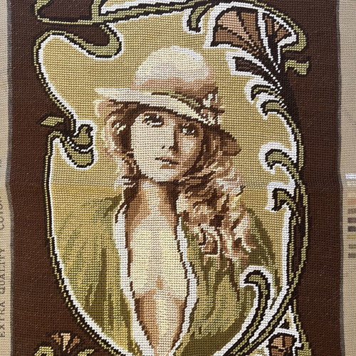 Handmade textile painting like new, 0.45x0.36 m