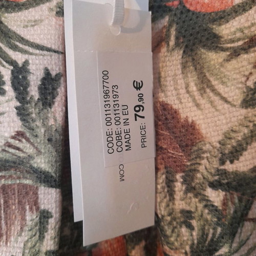 Kontatto skirt L new summer floral green salmon shades