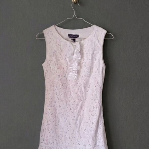 Rampage White Lace Mini Dress like new, size XXS